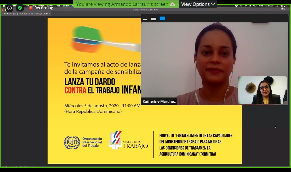 MTrabajoRD's tweet photo. En tanto, la descripción del concepto de campaña y explicación de la estrategia de medios, estuvo a cargo de la Sra. Kirsi Sánchez, directora de Comunicaciones, del Ministerio de Trabajo.
#LanzaTuDardo 
#ContraElTrabajoInfantil 
#DaEnElBlanco 
 @OIT_AmerCentral @SinTrabinfantil https://t.co/QAsilZyKkr