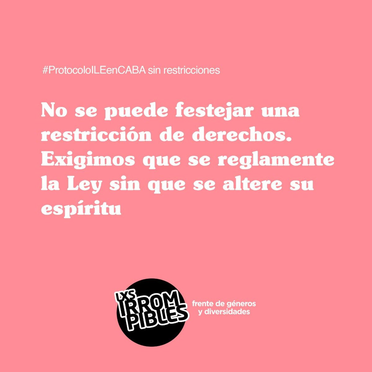 FrenteGyDCABA's tweet photo. #ProtocoloILEenCABA
#AbortoLegal2020 https://t.co/a4KXJRZsMl