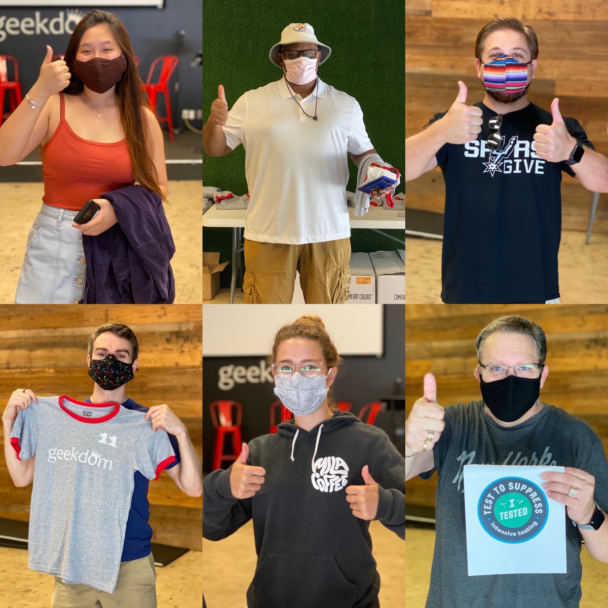 Geekdom's tweet photo. Thank you to all of our members taking part in our Intensive Testing Pilot Program! Providing a safe place for our community to continue building, innovating, and collaborating is a top priority for us. 👍 #letsbuildsa #geekdomsa #intensivetesting https://t.co/yVAq3lsypa
