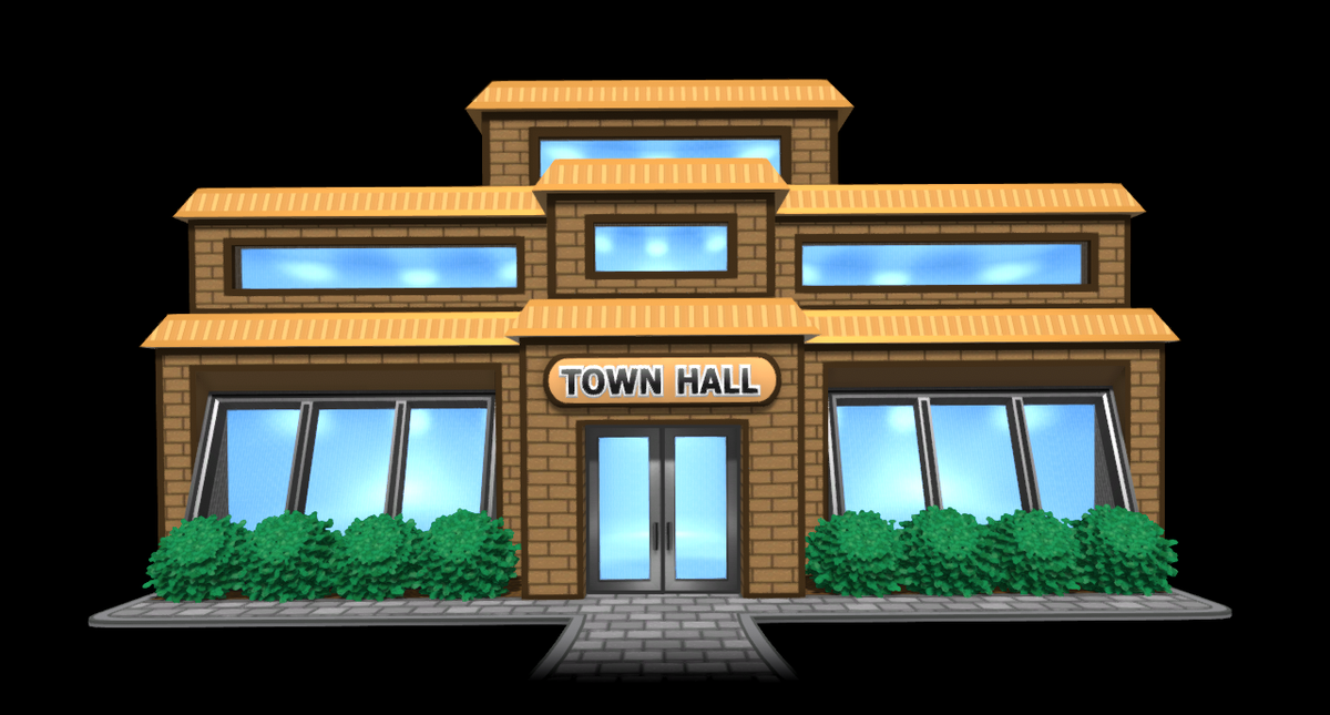 Clock_Out_Games's tweet photo. Here's how our updated Town Hall looks. We showed off the old one almost a year ago, and this one blows it out of the water! 🏰💨🌊🏠 #PaperAcres #gamedev #indiegame #indiedev https://t.co/eYnNWYb9BP