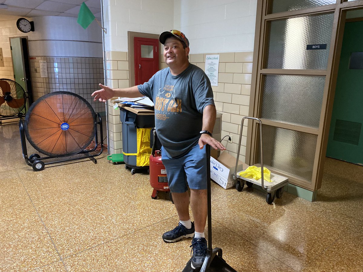 CelinaSchools's tweet photo. The Celina Elementary School Staff is busy getting ready for the first day of school.... 3 weeks and counting!!! #CelinaNowBulldogForever #CelinaElementary #WeLEAD #FirstDayOfSchoolIsAugust26th https://t.co/uEQkvDQ0lW