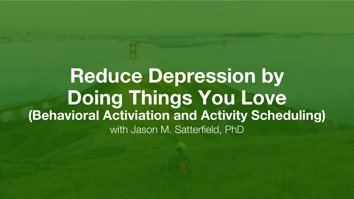 UCSFPsychiatry's tweet photo. Resilience and Emotional Well-Being Video Series: "Reduce Depression by Doing Things You Love" with @DrJSatterfield - https://t.co/SR5Q49hx9p
#coronavirus #covid19 #wellbeing #mentalhealth https://t.co/1TSLrRLlpS