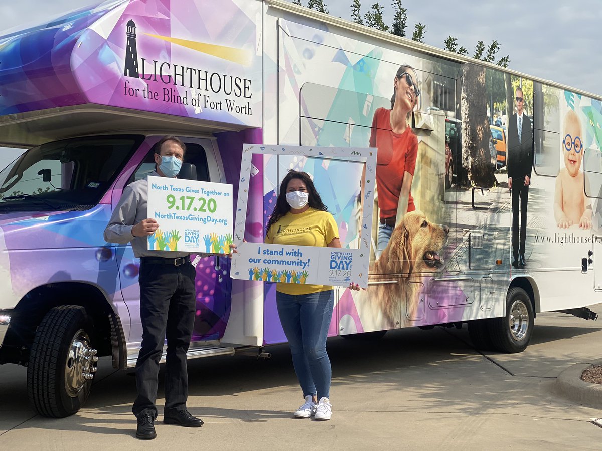 FWLighthouse's tweet image. It’s that time of year again, North Texas Giving Day is a little over a month away! 
Thank you @ntxgivingday for hosting the drive thru pick up for our yard signs this morning!
We heard you guys wanted us to decorate our vehicles, how’d we do?!
👩‍🦯  👨‍🦯  🧑‍🦯
#NTxGivingDay