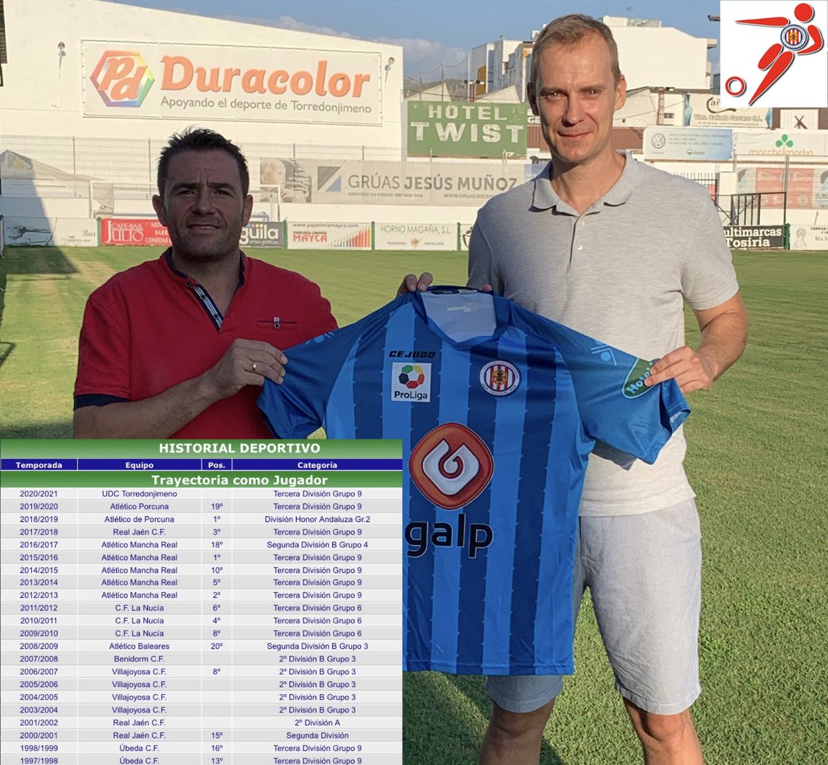 |🚨⚽️COMUNICADO OFICIAL⚽️🚨|

Nueva incorporación de nuestro primer equipo de cara a la próxima temporada, se trata de EMILIO MUÑOZ, portero muy experimentado en tercera división procedente del ATCO. PORCUNA. Bienvenido al Matías Prats y mucha suerte!!!

#UDCT20/21
🔴⚪️🔴⚪️