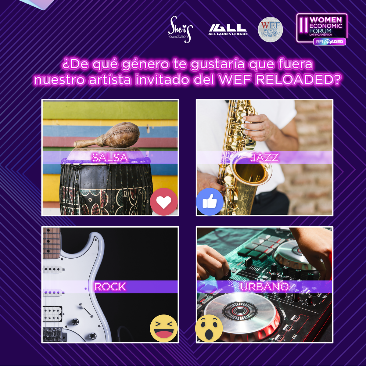 sheisglobalf's tweet photo. Hoy en nuestro #MiércolesDeReacciones responde con un emoji en los comentarios🤔No te puedes perder la experiencia virtual más grande de la Latinoamérica el próximo 6 y 7 de noviembre del 2020 📅. ¡Inscripciones abiertas próximamente📝! #weflatam #weflatinoamerica #wefreloaded https://t.co/nCX2I1ngEV