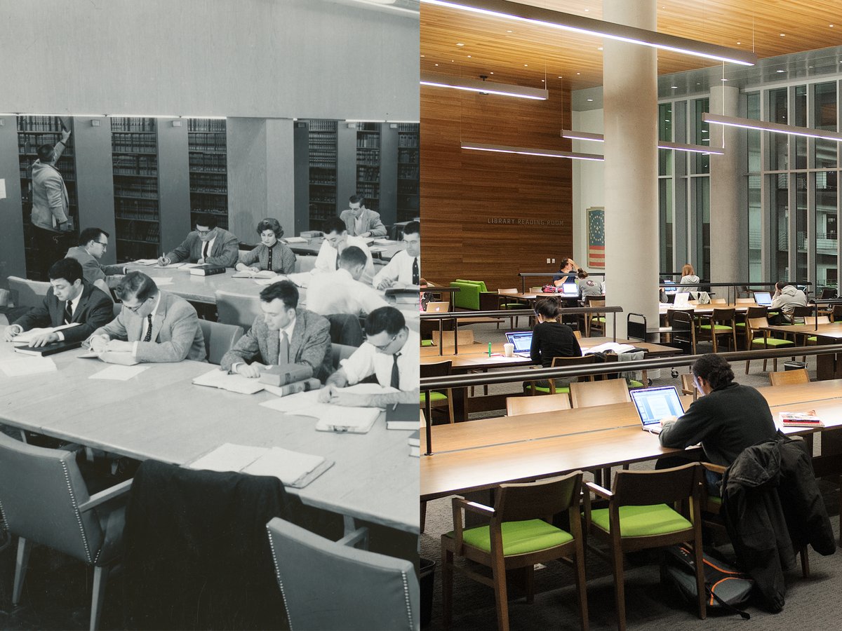 SyracuseU's tweet photo. Some of our favorite spots on campus then and now ⤵️ https://t.co/AsbFqSALvn