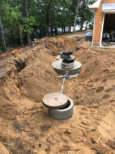 DirectDrainage's tweet photo. Install of a Concrete #HydroAction system. For more information or questions on IA systems please check out our website or call (631)472-0677. https://t.co/0M2xnb4qir #directdrainage #supportlocalbusiness #IAOWTS #reclaimourwater #savingourgroundwater #nitrogenreducingsystem https://t.co/62l8pvOJkb