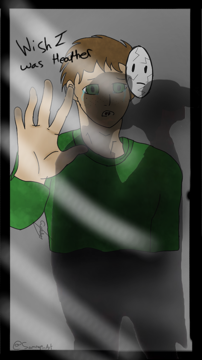 Samnap_art's tweet photo. Angst!!!! 

"Wish I was Heather..." 

@Dream__Fanart #dreamfanart #dreamteamfanart #angst #dreamteamangst #dreamangst https://t.co/DHwjhyqU7V