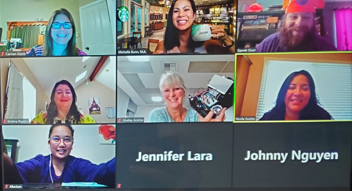 Femineer_SD's tweet image. We miss seeing our @cppengineering and @Femineer_SD #Femineer teachers (&amp;amp; students!) in person, but are grateful we can connect with some of them virtually to prepare for the upcoming semester. #FemineerTeachersRock #CPPFemineers #SDSUFemineers #FemineerProgram #PiRobotics