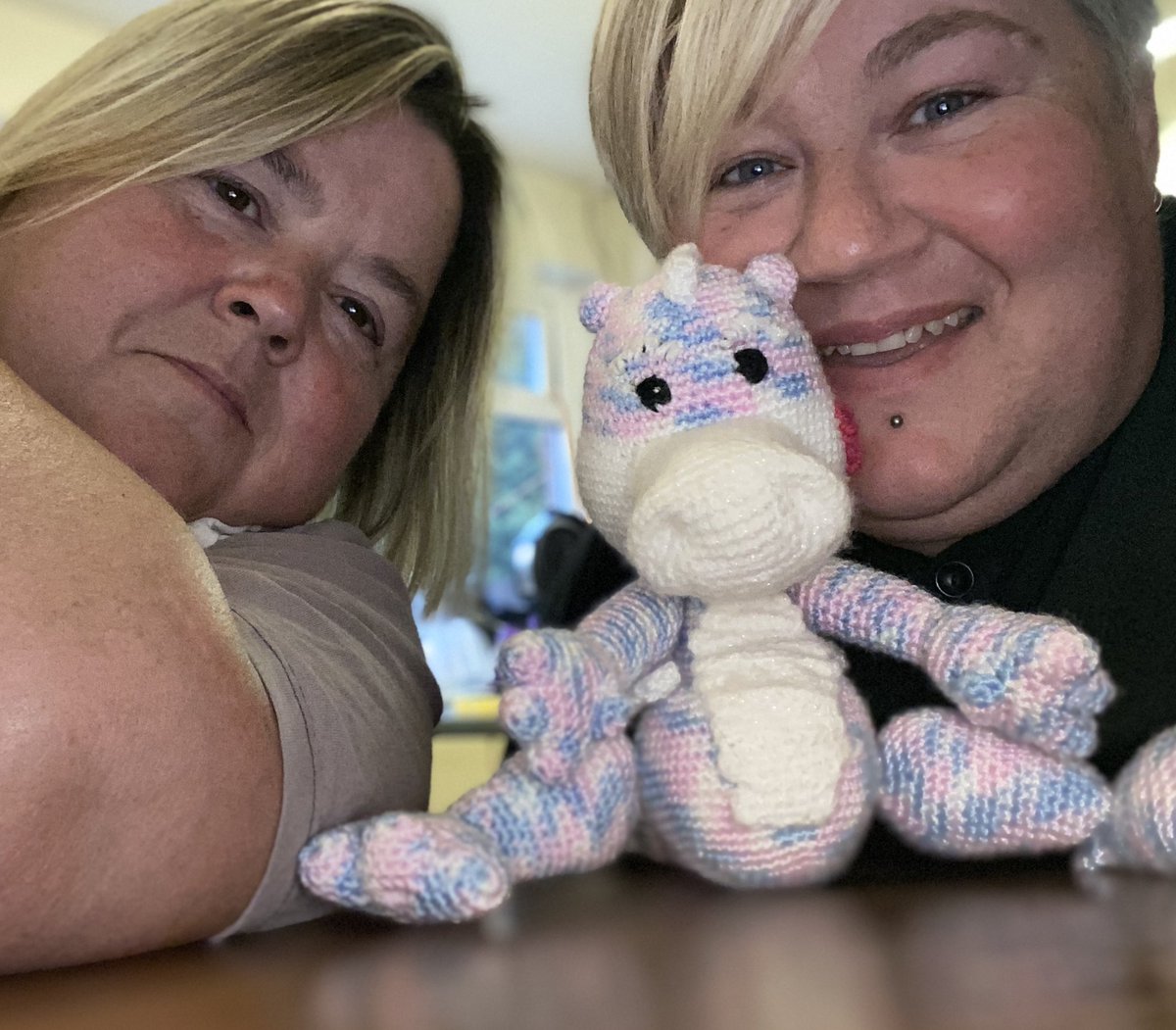 Winchester wives at #skyvip with mascot Lily dragon 🐲🐉