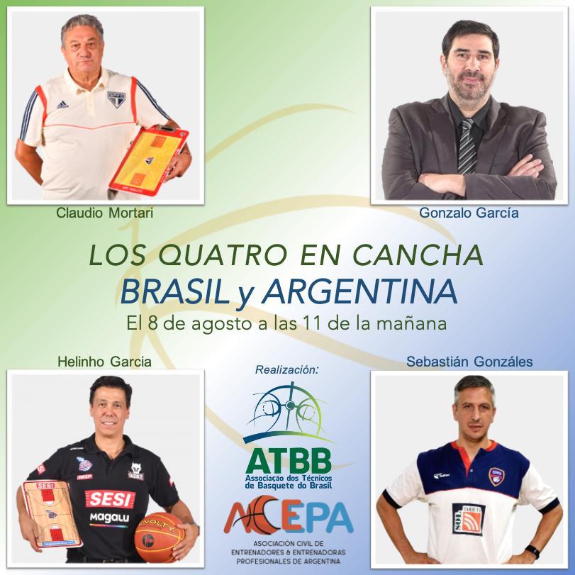 ¡Se acerca un evento imperdible! 🗓El sábado 8 de agosto, ⏰a las 11.00 hs, se realizará un encuentro entre entrenadores de Brasil y Argentina, donde anunciaremos nuestro nuevo acuerdo y se dará un intercambio de ideas sobre basquet🏀.