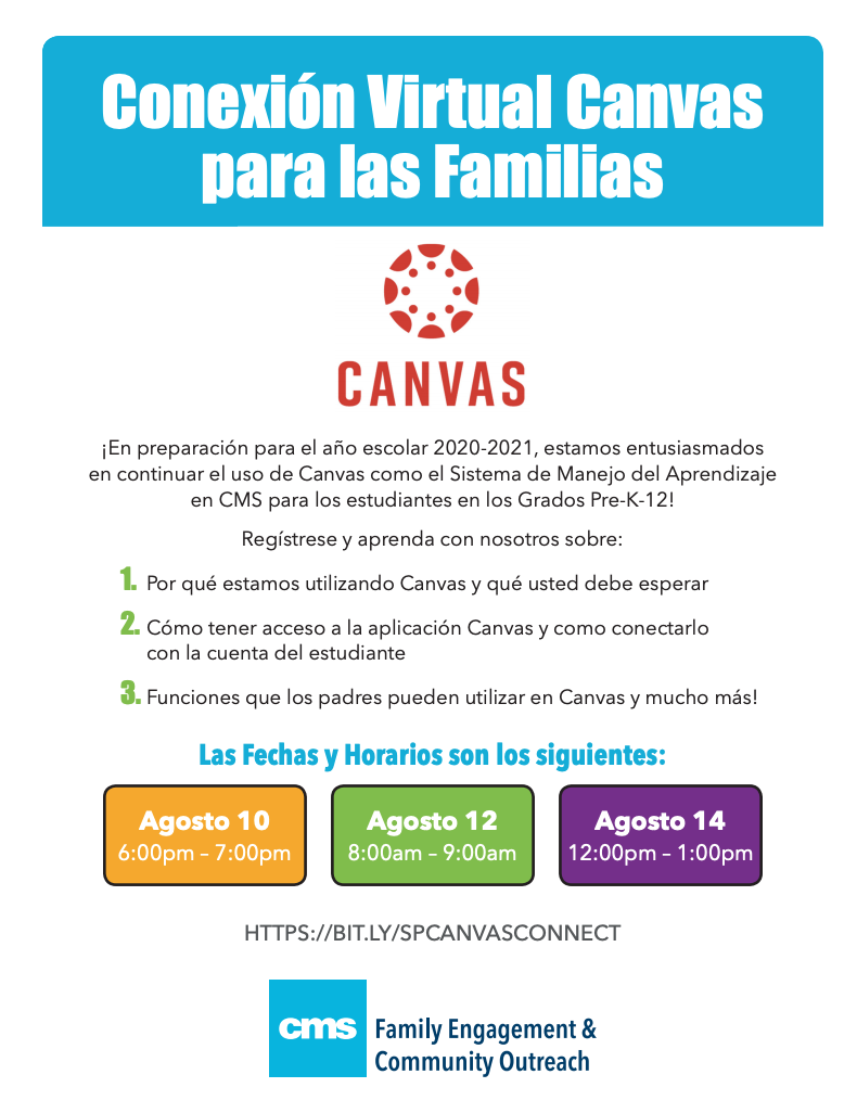 CMS_LLA's tweet photo. Want to know more about Canvas? Join us for Virtual Family Canvas Sessions! https://t.co/zvMafHaCZJ