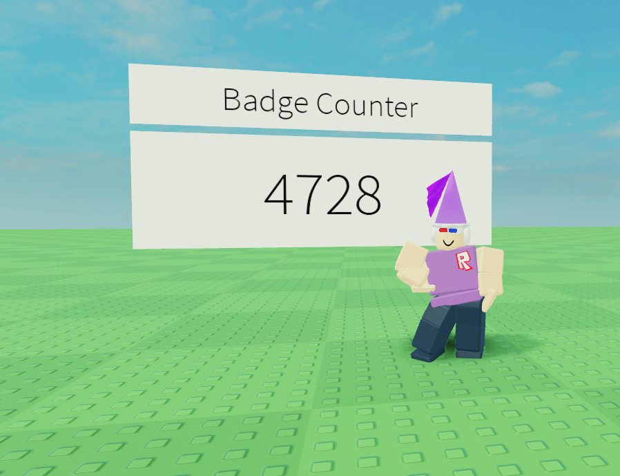 Rdite On Twitter Made A Quick Badge Counter Game Takes Ages To Count If You Have A Lot Due To Tons Of Api Requests Roblox Robloxdev Https T Co Nc4vvgiog3 Https T Co O0vboyv1br - roblox games that give lots of badges how to get free
