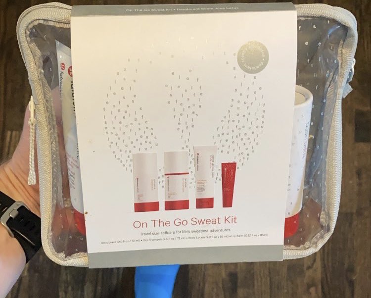 Got some new goodies from <a href="/lululemon/">lululemon</a> today! The lotion smells like a fancy spa and I like it. #thesweatlife