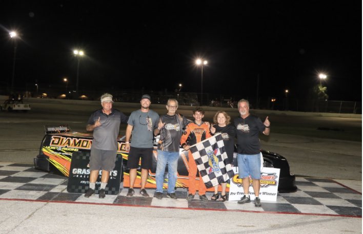 Had a good week in the truck here at Auburndale Speedway. Started P3 with the invert and got to P2 on about lap 15 and was battling with the leader the whole race then got around on one restart. Was able to pull away to get the win. <a href="/FoJFoundation/">Friends of Jaclyn</a> <a href="/RaceFace_BD/">Race Face Brand Development</a> @Right_Trailers