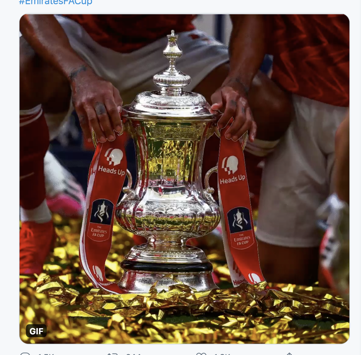 DarrenJDesign's tweet photo. @EmiratesFACup #EmiratesFACup  bosh! https://t.co/hughvOx4W7
