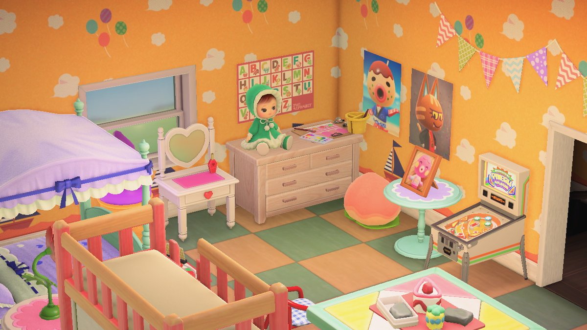 meltedshrimp's tweet image. couldnt commit to making a kidcore island so i just expressed my love for kidcore in this room!!
