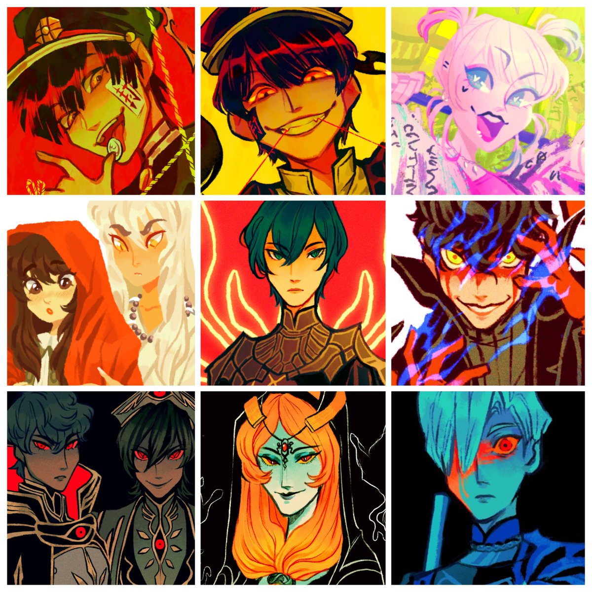 #faceyourart my two moods, :| or >:} 