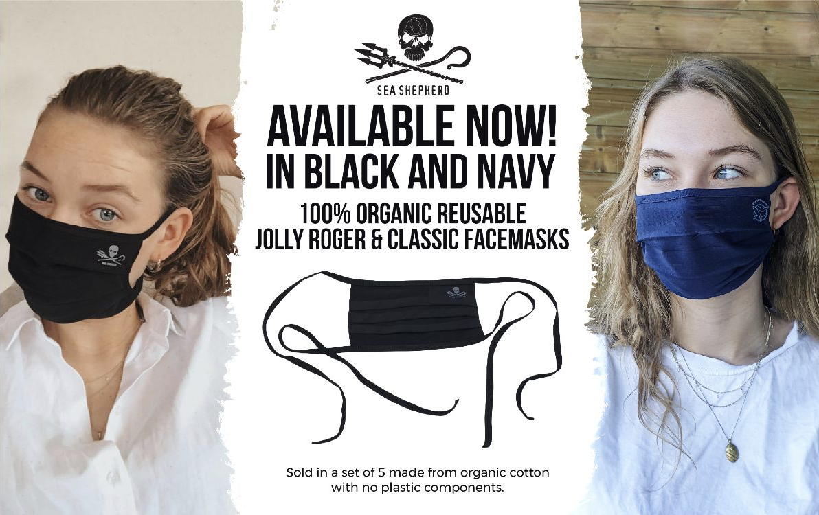 CaptPaulWatson's tweet photo. Sea Shepherd Masks and New Books Now Available - https://t.co/p5q5MvHHkL #seashepherd #Masks https://t.co/2m4rLIvwy7