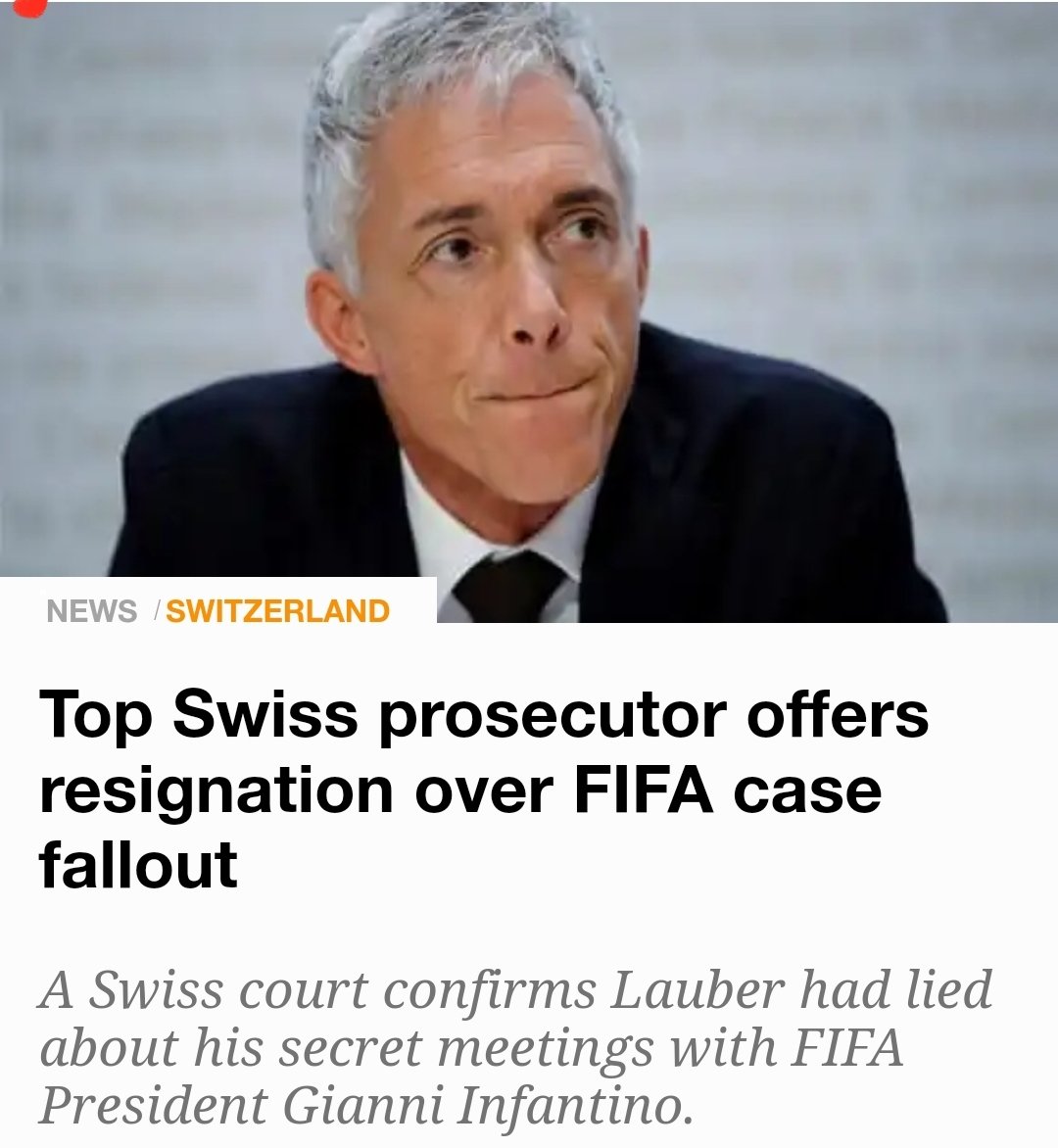 The Swiss Prosecutor General is a corrupt peice of human garbage that lied about his dealings with FIFA in official documents.He resigned and will pay a tiny fee to the Swiss public.This human-shaped turd refused to hand over the original lavo jato docs to Lula's lawyers.