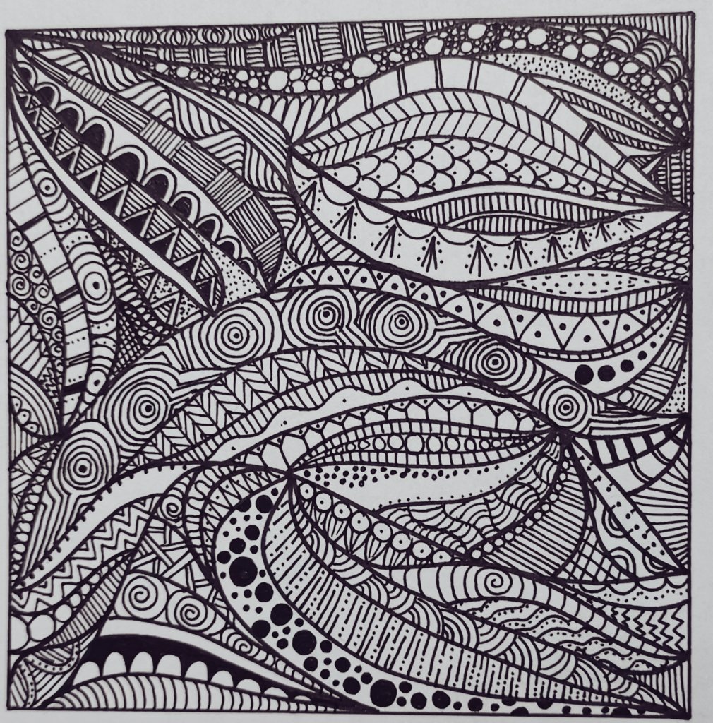 Day 5 of #artfulaugust and I completed a small doodle sketch, aim to colour it tomorrow. <a href="/c0mplexnumber/">Clarissa Grandi</a>