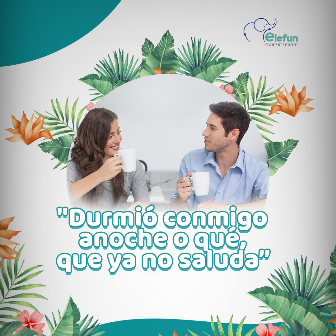 ElefunSpanish's tweet photo. This Colombian sentence is used to express in a humorous way that someone did not say hello when he or she should have and that it is generally bad manners not to do so. https://t.co/ZMrMCUqhQY