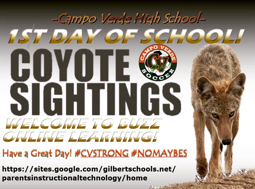 yote_soccer's tweet image. 1st Day of School! A bit different... but YOU GOT THIS!! BUZZ Online Learning! #CVSTRONG #NOMAYBES ☀️💻📚✏️ @CVHS_DrCox