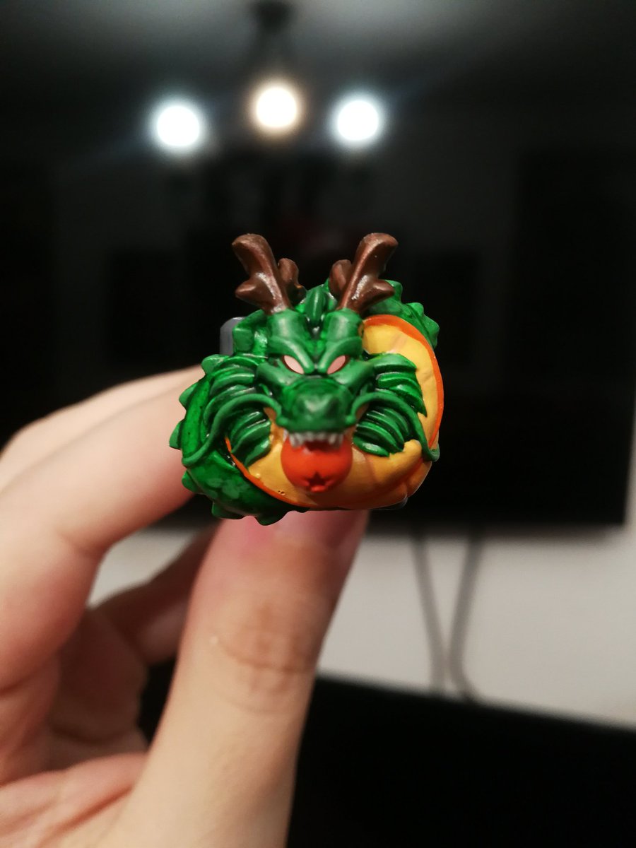 NGTrastear's tweet photo. Simple &amp; nice #DragonBall keycap for mechanical iluminated keyboards. Made with #elegoomarspro and skin #elegoo resin and #handpainted. #shenron #3dprinted #diy #nosgustatrastear https://t.co/DZe7feUwhY