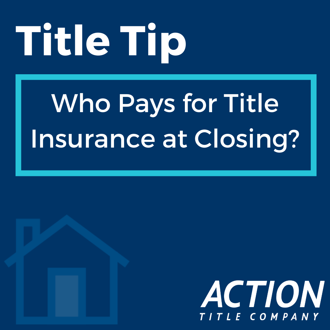 title_action's tweet photo. Who pays for Title Insurance at closing in Florida? In the majority of counties the seller pays for Title Insurance. Ultimately, the seller is likely to be responsible for any title issues.
.
#titletips #titlecompany #realestateagent #titlelawyer #closing #closingcosts https://t.co/2PDYzZ4T3q