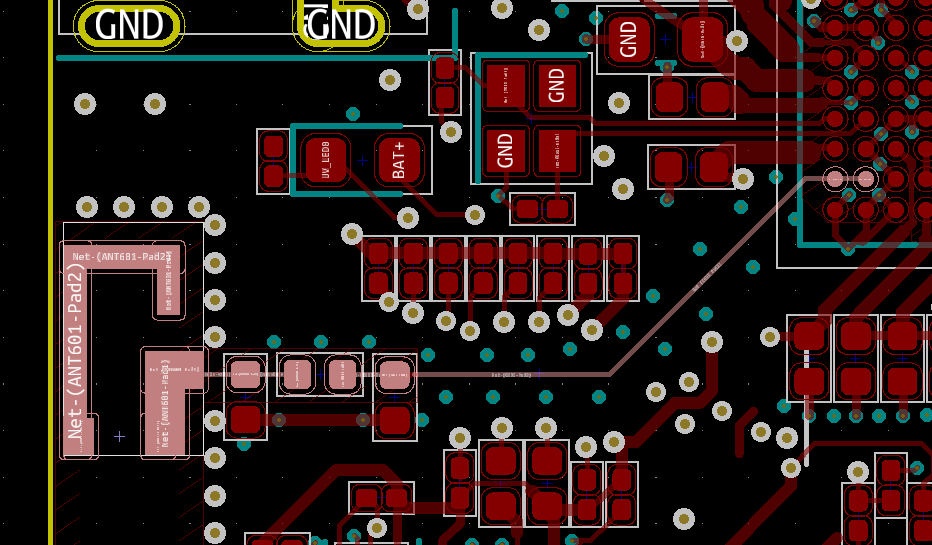 May 28: The  @card10badge uses a  @maximintegrated MAX32666 with BLE. The chip antenna we are using is absolutely tiny. A quick check shows an at least half decent matching for its size: