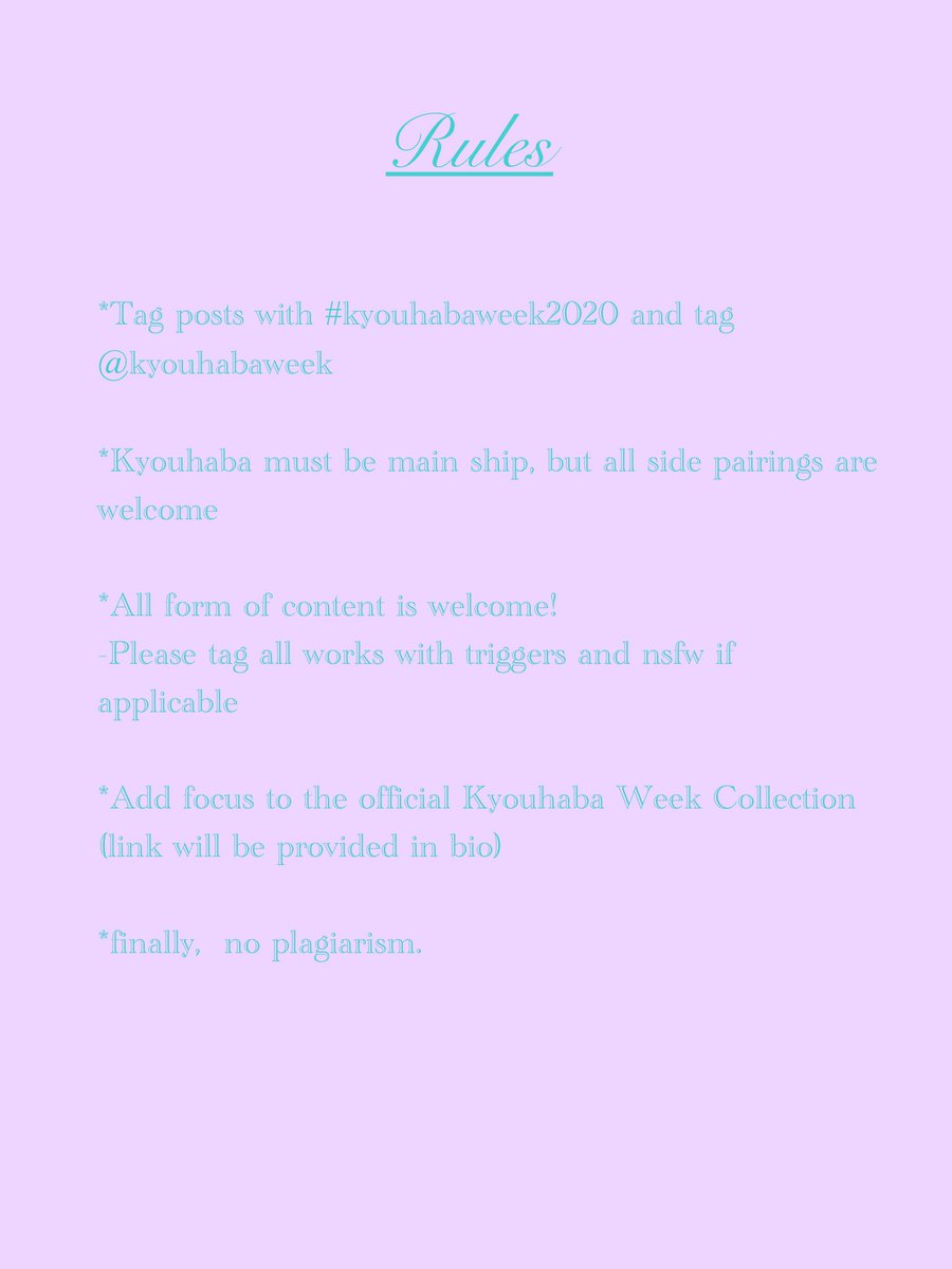Kyouhaba Week 2020 tweet media