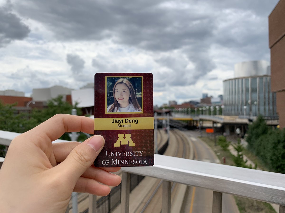 I got my U card today! So excited about this new journey!