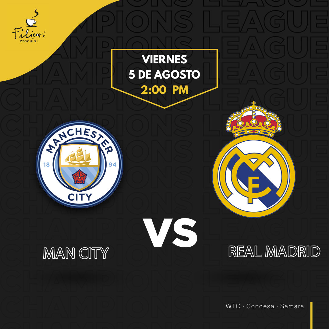 ¡Regresa la UEFA Champions League a las pantallas de Filicori México!

Te esperamos para disfrutar del mejor fútbol de Europa acompañado de tus platillos y bebidas favoritas.