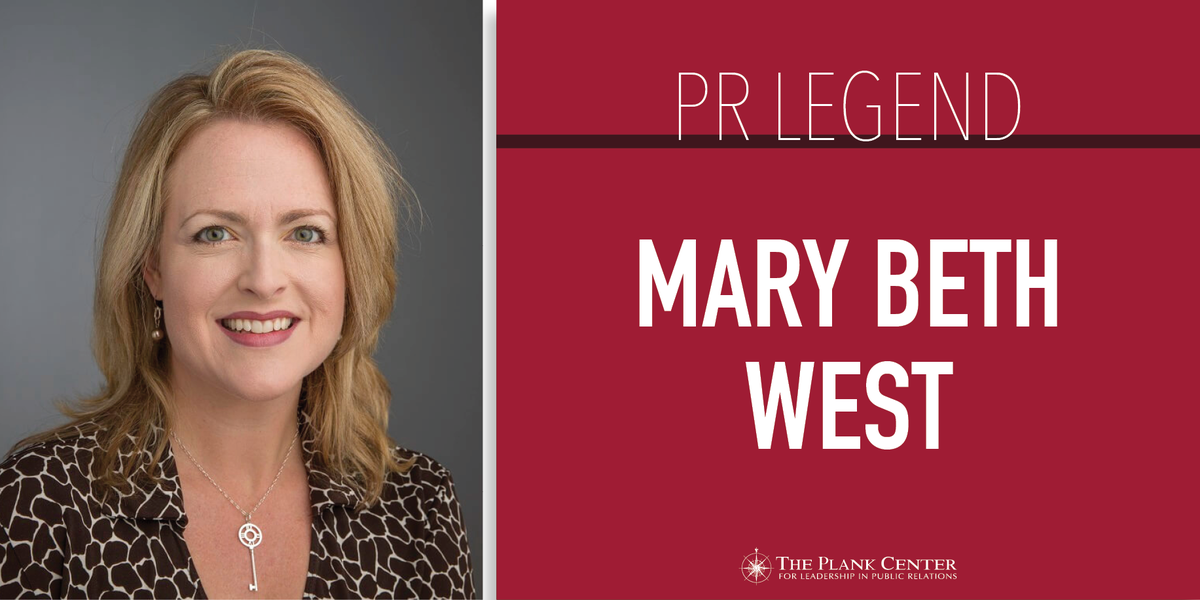 PlankCenterPR's tweet photo. "The future of #PublicRelations" shines brightly with the students and new #PRpros who are entering it." #PRLegend @MaryBethWest shares four tenets she latched onto that served her well and continues to. https://t.co/dmzAjrfxcQ https://t.co/26HHHiLM5j