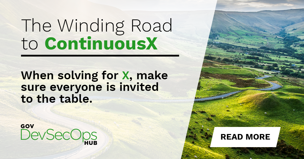 TD_SYNNEX_PS's tweet photo. "When everything shifts to the left, is there a right?" - Michael Fitzurka of DLT defines the concept of #continuousX in #DevOps and explains why everyone needs a seat at the table. https://t.co/nQYIP6j77P #devsecops #appdevelopment https://t.co/XrAtgBPlGZ