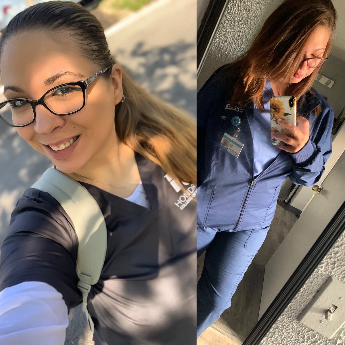 MsKristaRae's tweet photo. 1 year difference! LPN degree done ✅ NCLEX up next, interview tomorrow and am in the RN program at Hondros! #makingbiggirlmoves https://t.co/4uoJuyFkQh