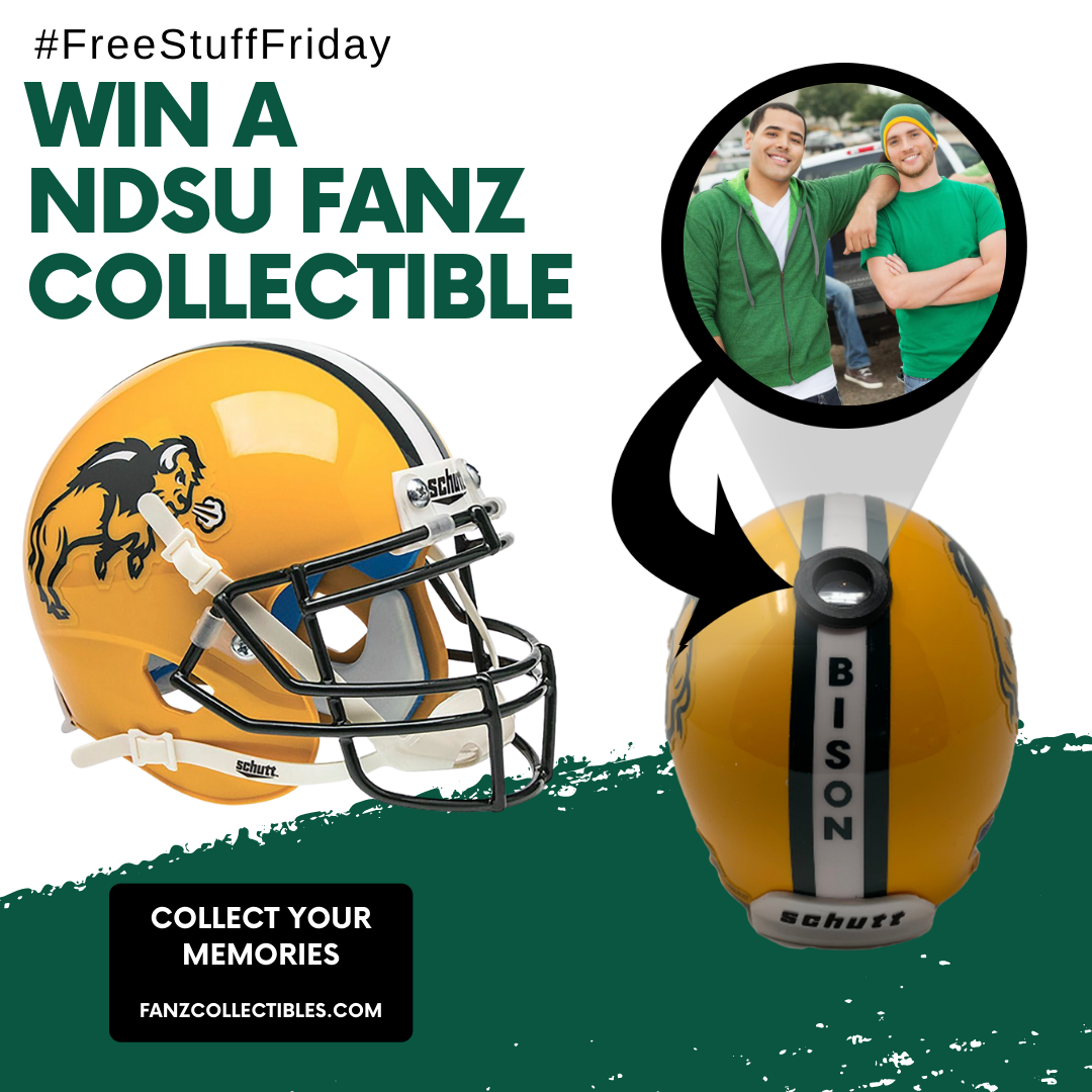 NDSUlicensing's tweet photo. 🚨 #FridayStuffFriday 🚨

@FanzCollectibles is giving away a FREE @NDSUfootball mini helmet that you can customize with your image! 🏈

How to enter:
1️⃣ Follow us
2️⃣ Retweet post
3️⃣ Like post

Use code “NDSU” for 20% off any order on their site!

▶ https://t.co/T3mwhO8tab ◀ https://t.co/TFp5M5YuVu