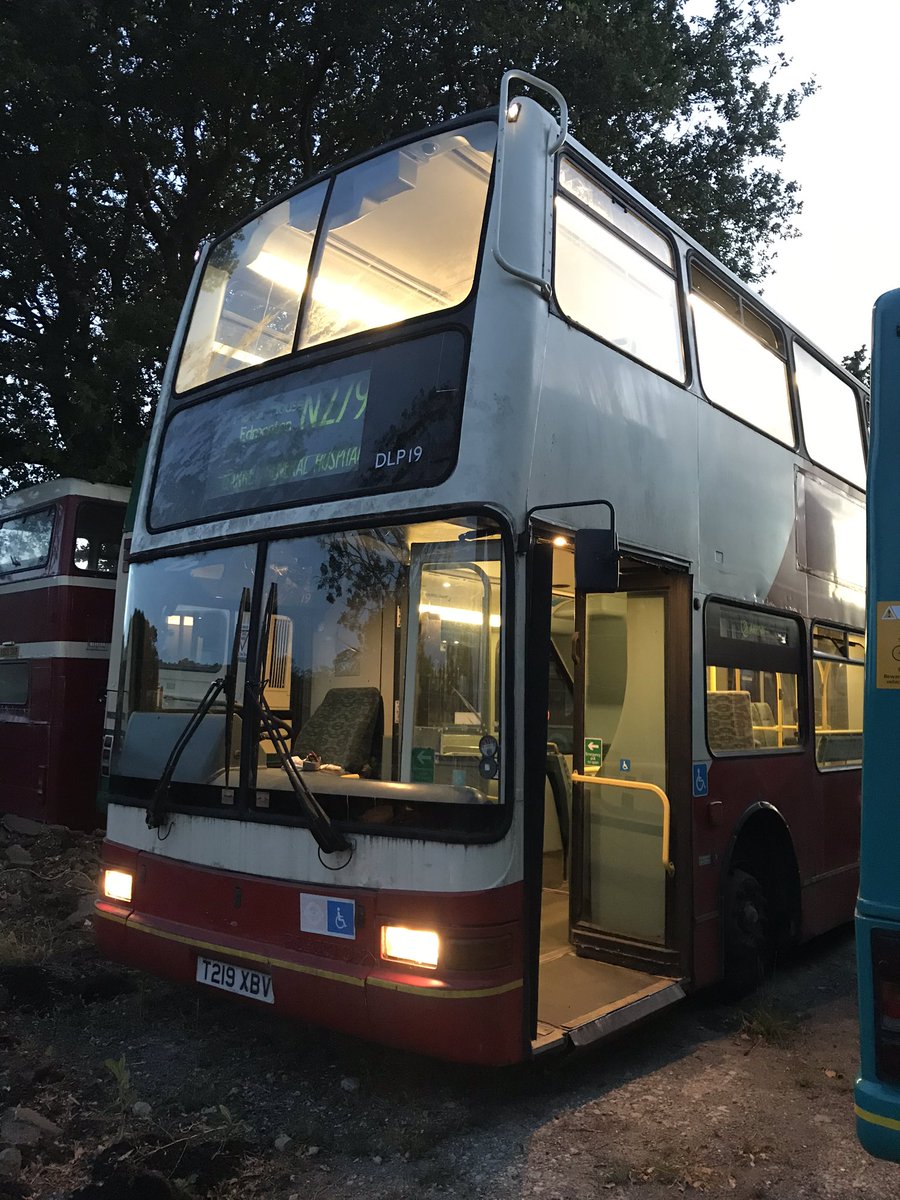 DanBHardcastle's tweet photo. Made some progress this evening with former Arriva London #DLP19, the newest member of #TheSEBPG fleet. After spending a long day working on our service buses, it’s always rewarding to spend a couple of hours in the evening to oneself! #buspreservation https://t.co/sd8GD62hPN
