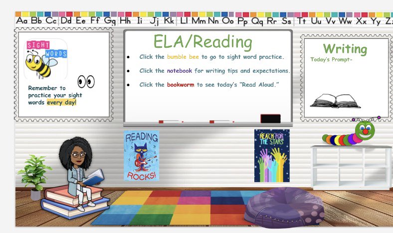EvaPCFISD's tweet photo. Completed my ELA and Math Classroom Hubs! #BitmojiClassroom #TeamHISD #KGES #FirstGrade https://t.co/EhVhHsXbt1
