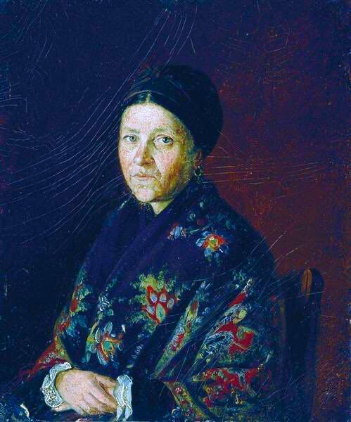 Born in Ukraine, the son of a private in the Uhlan Regiment & of a school teacher. By 1856 he studied under an Icon painter & in 1864 he was in the Imperial Academy of Arts. Exam prep (1864), Portrait of his Aunt (1859) & Artist’s Mother (1867)