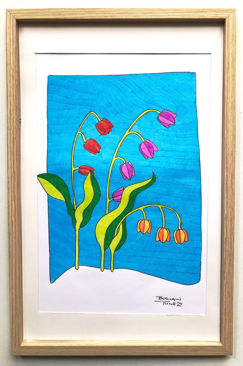 Here’s one of my original ink drawings. It’s just €149/£136 with free registered shippingMagic Tulips (2020)  https://etsy.me/2C5o8yq&q...