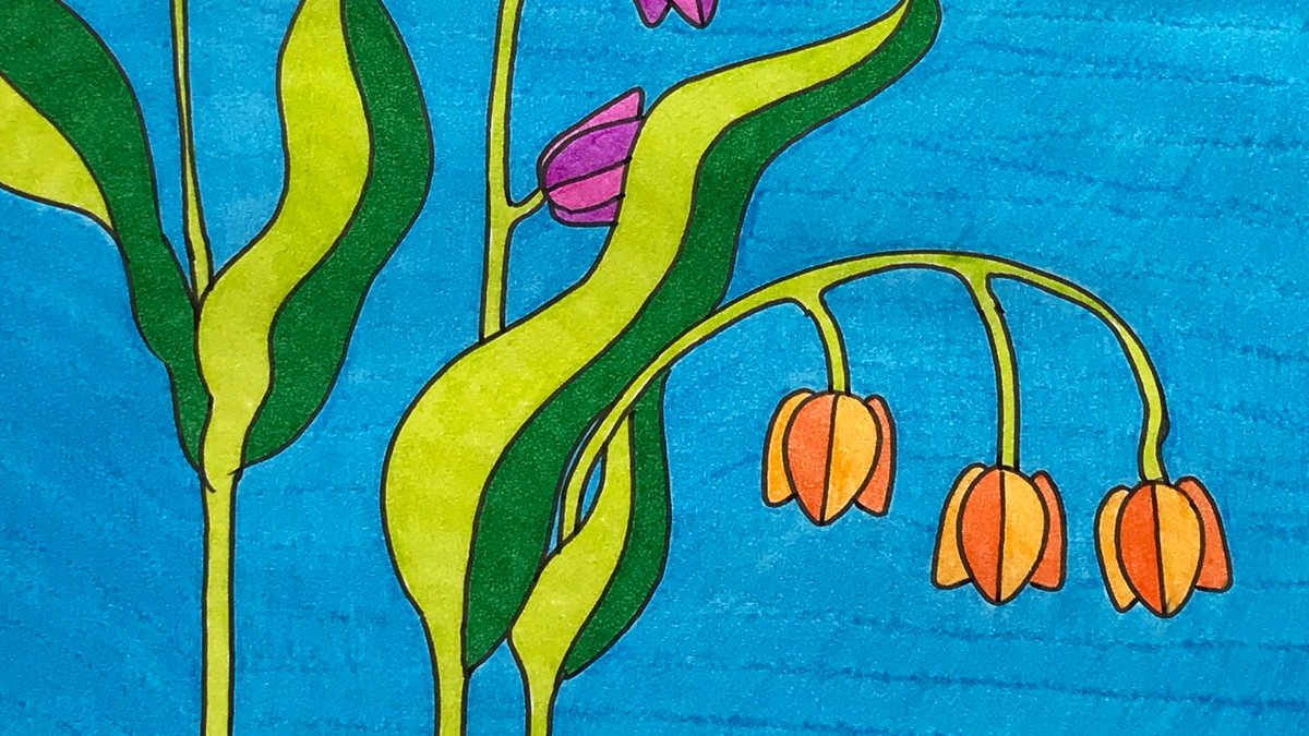 Here’s one of my original ink drawings. It’s just €149/£136 with free registered shippingMagic Tulips (2020)  https://etsy.me/2C5o8yq&q...