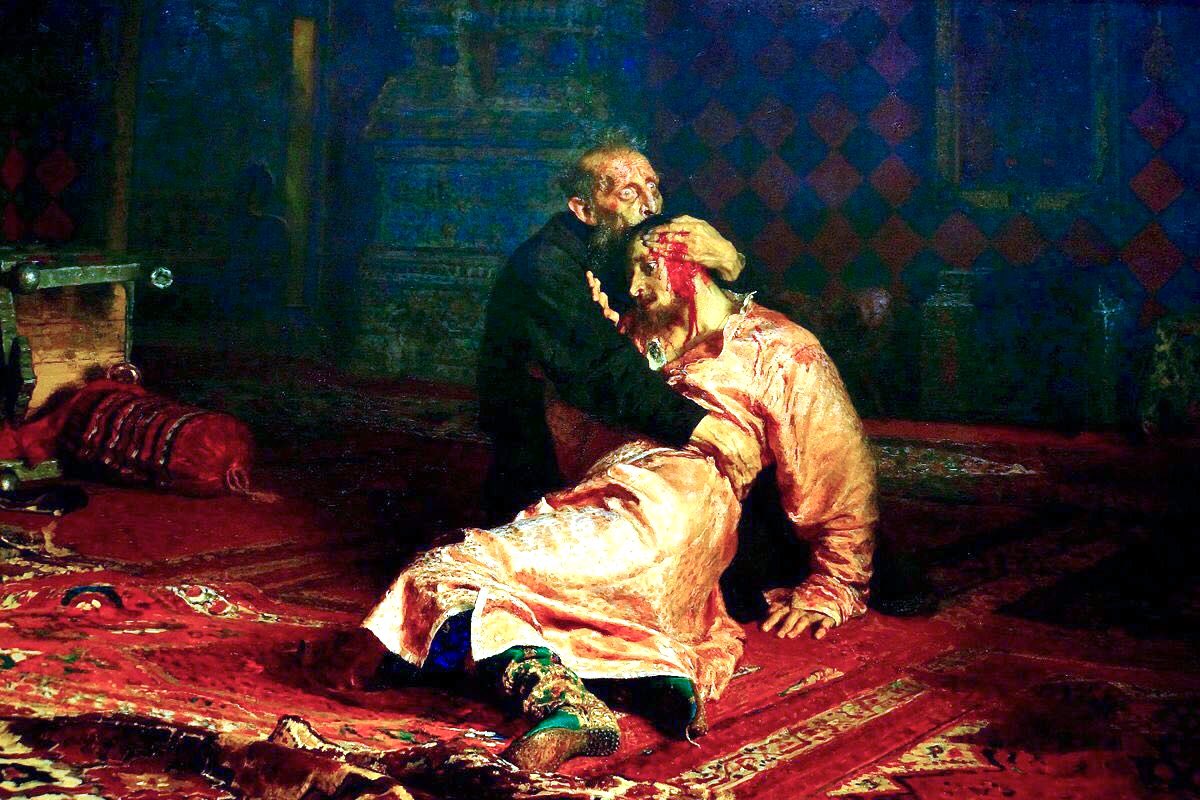 In 1885 his painting of Ivan the Terrible & his Son was exhibited. They did not expect him (1884-8), Portrait (1884) & the Artist’s Daughter (1884)