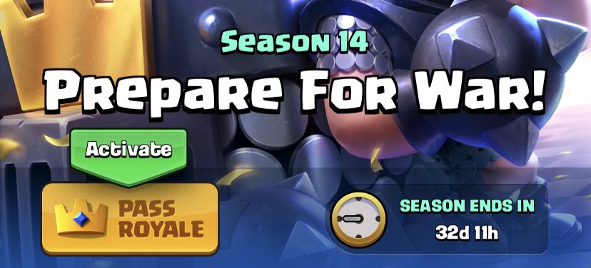 ❗️GIVEAWAY/SORTEO❗️
🔥5 Pass Royale🔥

To Enter:

-Follow <a href="/itsmeChris50/">Chris</a> 
-Follow <a href="/VulkanIRL/">Vulkan</a> 
-Like+RT❤️🔁

Ends in 72 hours, payment via PayPal
Good luck🍀