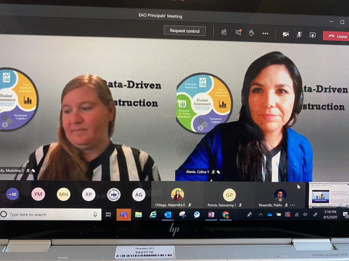 DrAliciaMartin's tweet photo. DDIS team members supporting the Welcome Back Area Breakout Session for Principals - Checks for Understanding &amp; Student Mastery ✅📊📉📈 @HISD_Assessment #AdaptToWin #DDIinAction #DataRichYear https://t.co/d9TC8L2zLD