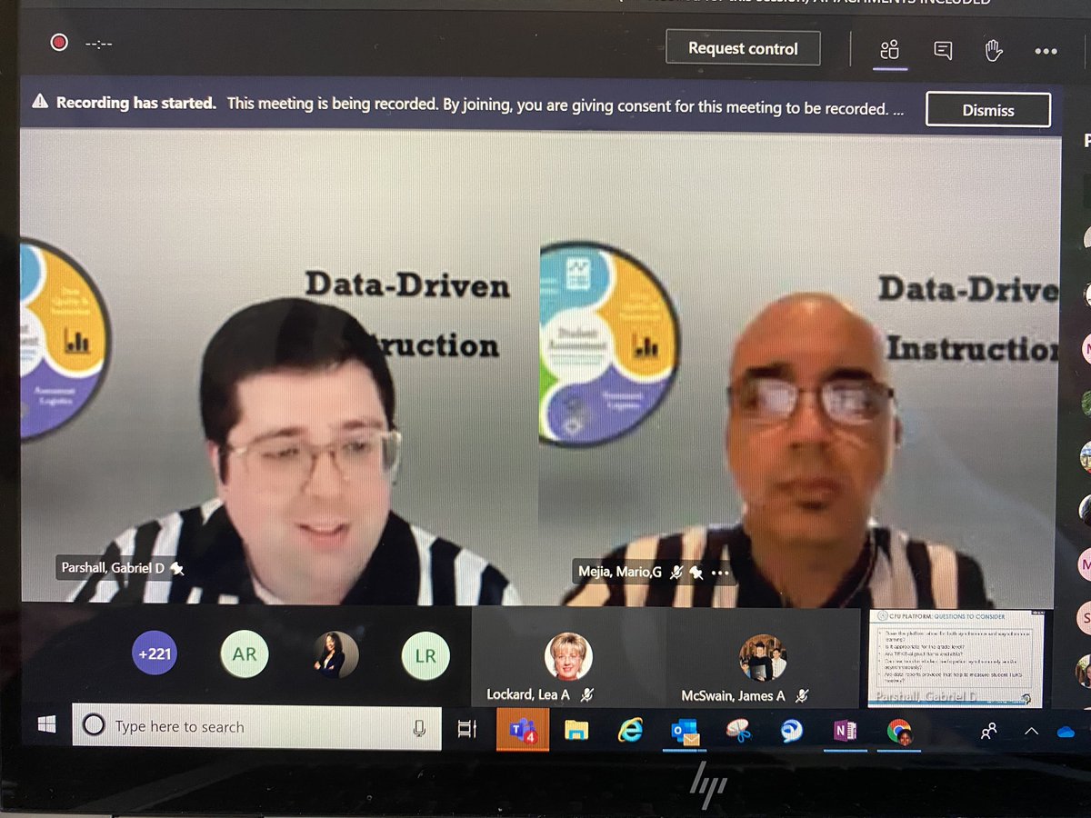 DrAliciaMartin's tweet photo. DDIS team members supporting the Welcome Back Area Breakout Session for Principals - Checks for Understanding &amp; Student Mastery ✅📊📉📈 @HISD_Assessment #AdaptToWin #DDIinAction #DataRichYear https://t.co/d9TC8L2zLD