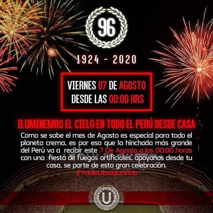 diego202022's tweet photo. Compartan @Universitario @sigridbazan  #Uni2xLaJusticia #aniversariocrema https://t.co/AfVxEGIwId