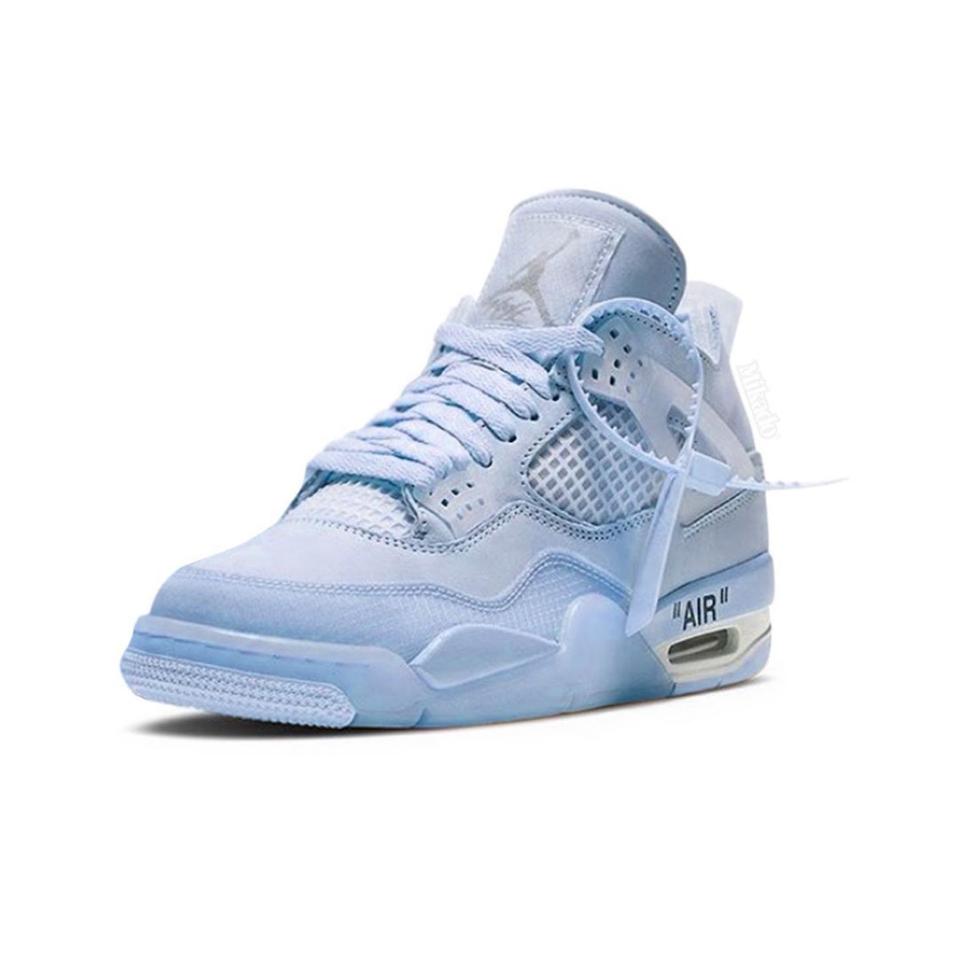 blue off white jordan 4