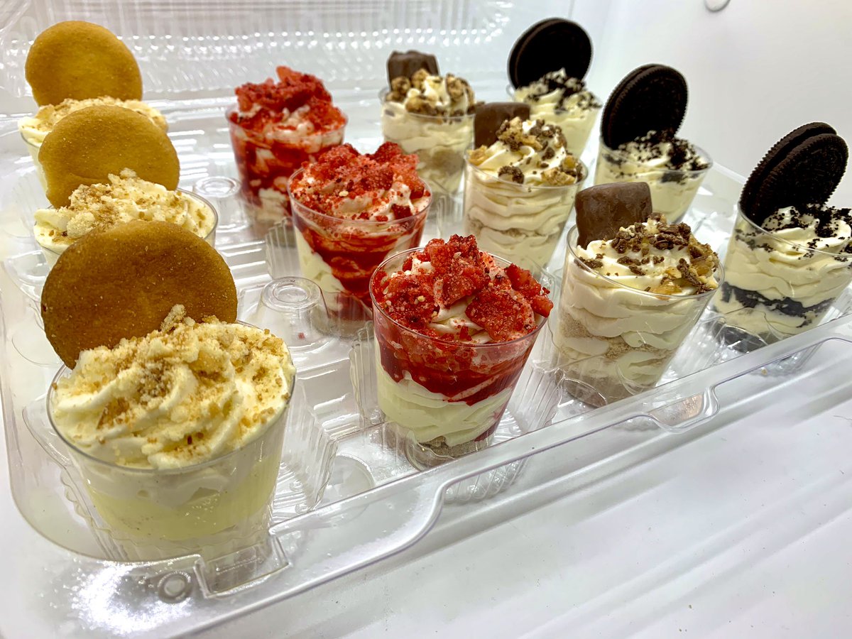 TheBakingRoom6's tweet photo. Our 3oz of Heaven has been a hit today! 

#foodie #baker #nashvillebakery #cheesecake #cupcake #bananapuddin #peachcobbler #redvelvet #bridal #parties #brunch #oreo #carrotcake #bananabread #chesssquare #pecanmuffins
#nutella 
#browniecheesecake 
#mnmcheesecake 
#oreocheesecake https://t.co/XJIL8aVUYh