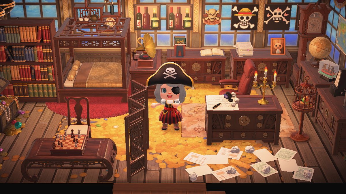 Bedroom Setup for a Pirate Hunt